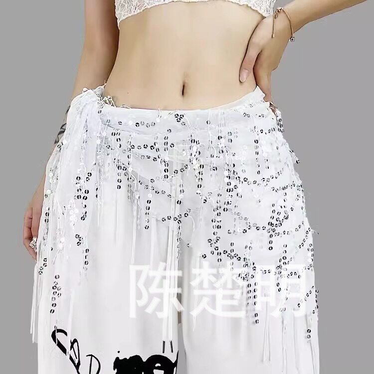 广场舞辣妹爵士舞腰链穿搭腰头装饰屁帘三角巾街舞屁帘百搭腰封