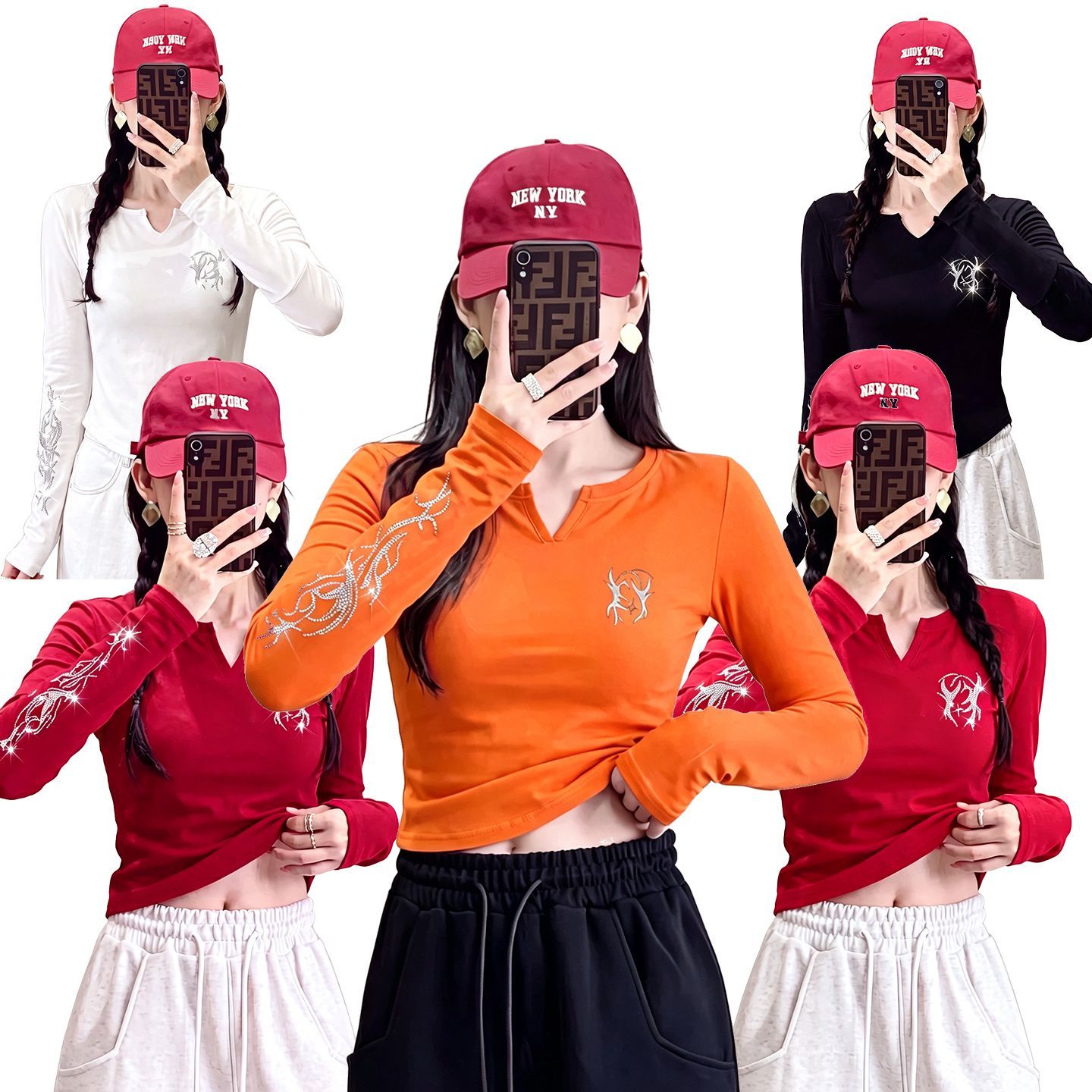 2026新款秋冬广场舞服装衣亮闪闪烫钻演出爆款衣服健身跳操舞蹈衣