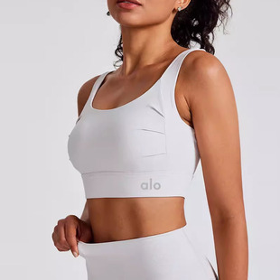ALO高强度防震运动内衣女跑步健身交叉搭扣美背文胸瑜伽服背心夏