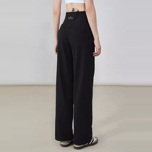 ALOUSAYOGA秋冬高腰直筒裤 女 加绒保暖户外健身休闲运动宽松舞蹈裤