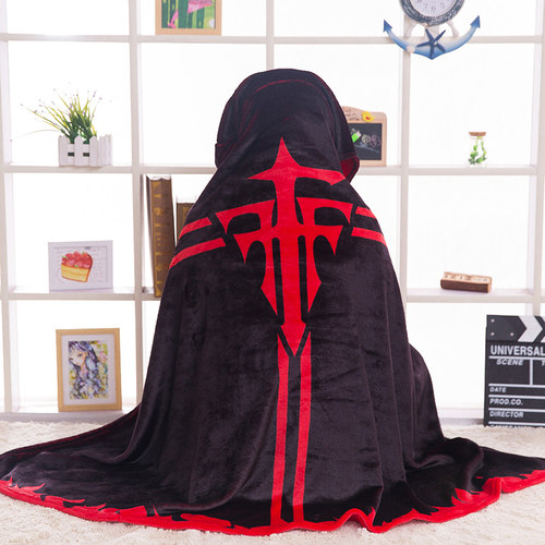 fff卡通动漫懒人披风毯子披肩