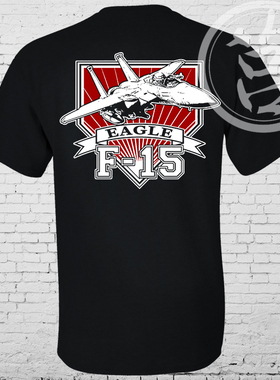 【莒墨堂】F-15鹰式Eagle战机原创复古美式军事T恤