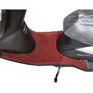 适用于五羊本田新喜鲨125踏板摩托车电喷丝圈脚垫 WH125T-9A/10