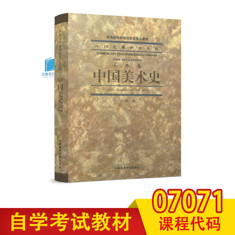 自学考试指定教材 07071 7071 中国美术史(美术卷) 洪再新 著 中国