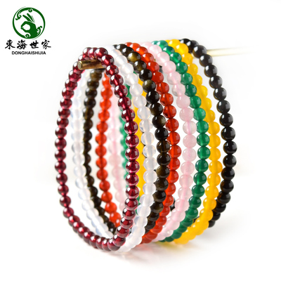 东海世家翡翠手链东海水晶女