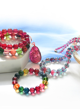 直播设计款捡漏水晶海蓝宝碧玺舒俱来南红蜜蜡松石和田玉羊脂玉