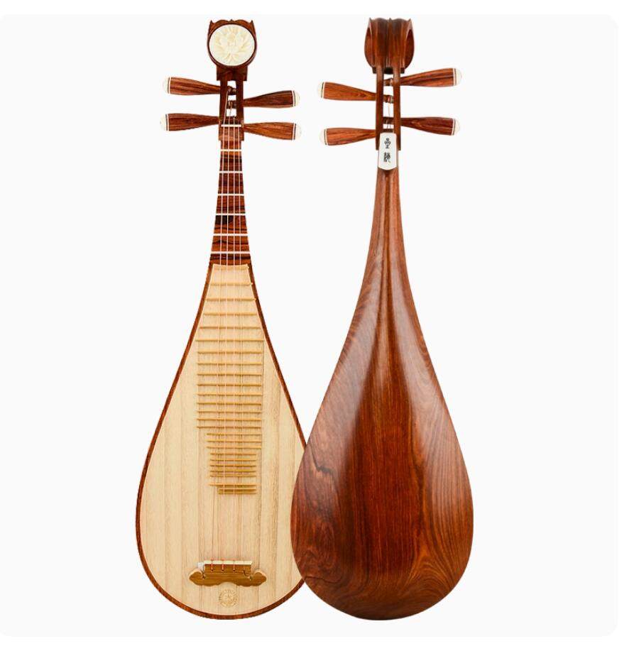 琵琶乐器8914 琵琶 奥氏黄檀木材质专业演奏级酸枝木琵琶
