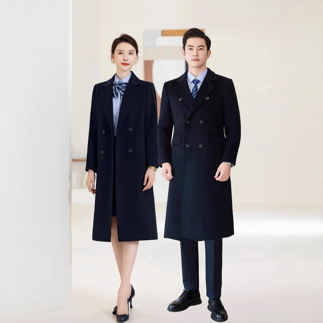 冬季加厚保暖工作服女大衣男大衣