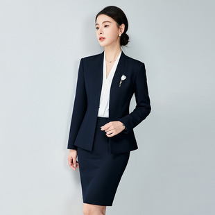 职业装女西装套装春秋装上班通勤OL修身气质行政酒店经理工作服