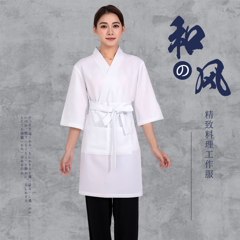 日本料理店女服务员工作服日式厨师服和风铁板烧日料店寿司店工装