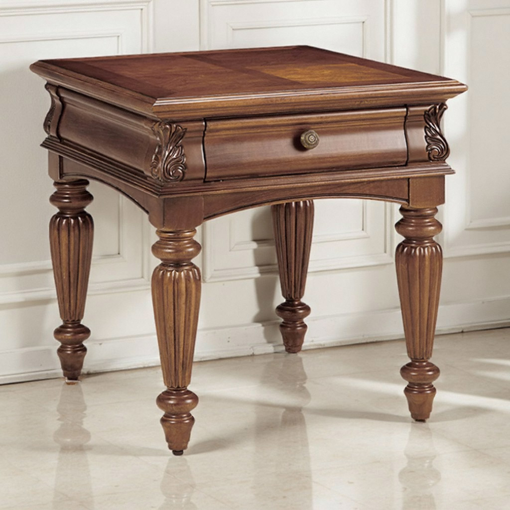 圣奇尼实木边几茶几电视柜定制