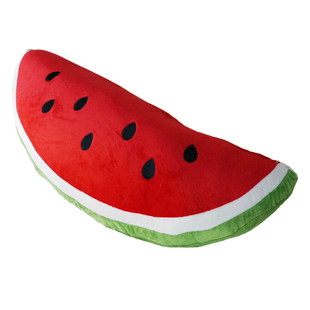 西米果 家居大西瓜抱枕靠垫 可爱卡通公仔 毛绒玩具 水果公仔