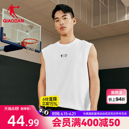 中国乔丹KJ篮球运动背心男2026春季新款男士宽松休闲美式无袖T恤