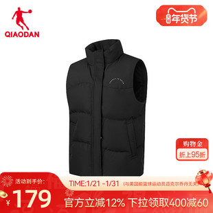 乔丹羽绒马甲外套女士2025年冬季新款商场同款舒适保暖拼接马夹女