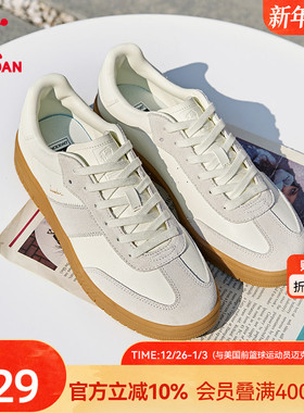 CC鞋丨乔丹经典德训鞋百搭白色T头鞋学生板鞋男款复古运动鞋轻便