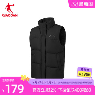 乔丹羽绒马甲外套女士2025年冬季新款商场同款舒适保暖拼接马夹女