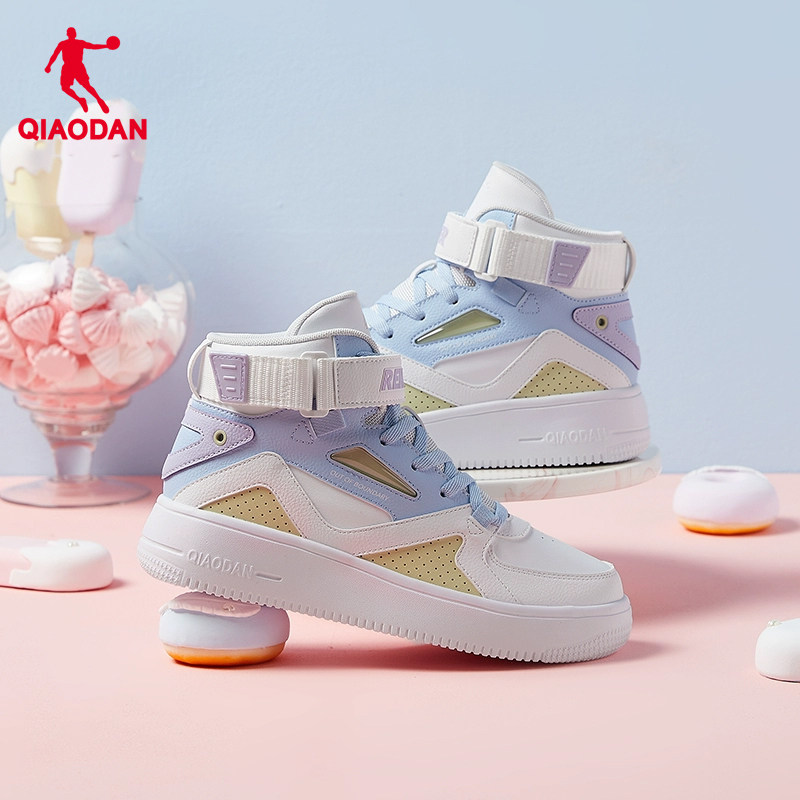 乔丹高帮板鞋女2025冬季新款休闲运动鞋撞色拼接情侣鞋子男鞋,运动鞋new,板鞋,淘宝优惠券,粉丝福利购,淘宝优惠卷