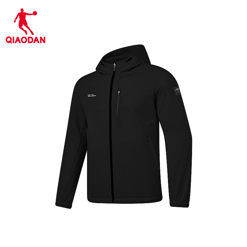 中国乔丹梭织风衣男2026春季新款男士户外防风加绒保暖上衣外套男