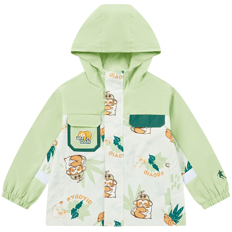 乔丹童装男童外套春秋款2024新款宝宝春装小童防风外衣儿童冲锋衣