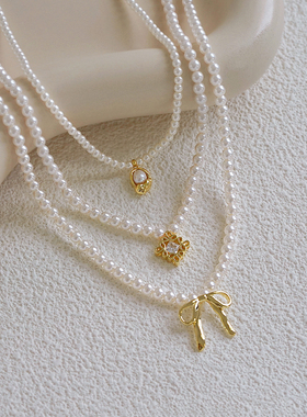 轻奢短款法式复古简约百搭锁骨链