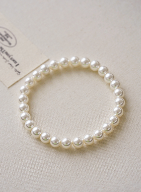 法式复古简约施家澳白珍珠手链
