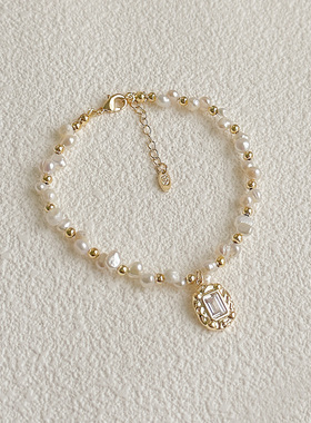 轻奢法式复古巴洛克淡水珍珠手链