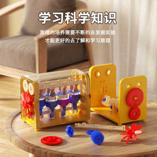 发动机模型玩具拼装科学实验儿童机械类启蒙手工小发明动手益智