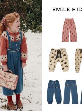 现货 法国 emile et ida 24aw 时尚百搭保暖背带裤 牛仔裤 长裤子