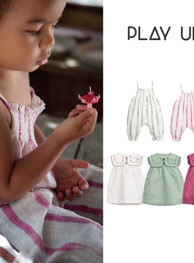 现货 葡萄牙 Play up 25ss春夏新款宝宝舒适清新连体衣连衣裙