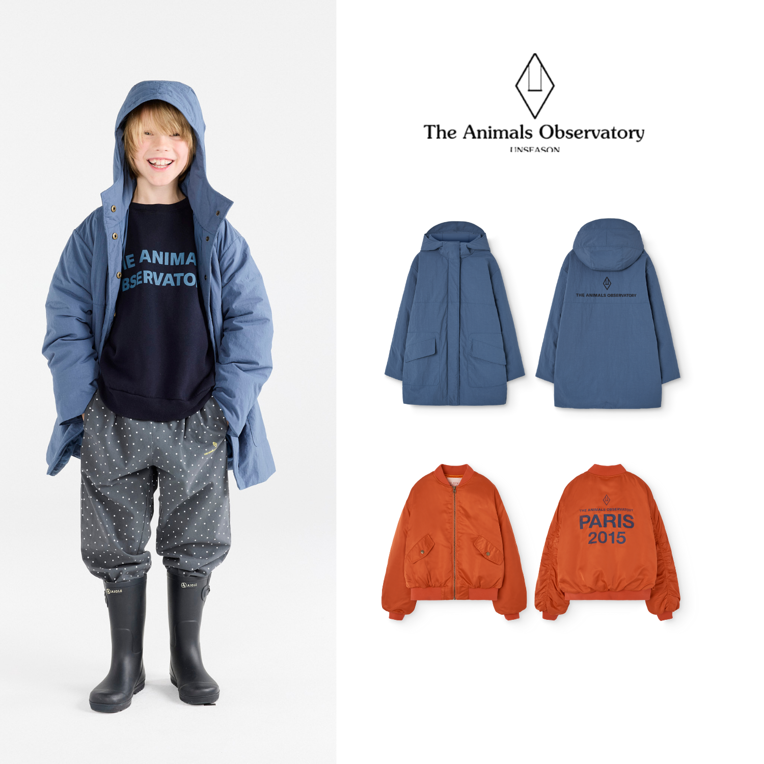 TAO秋冬儿童可亲子时髦棉服外套