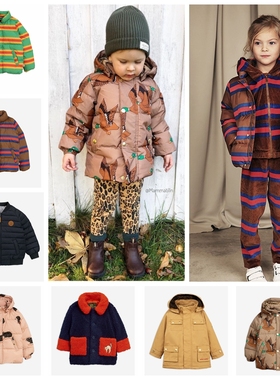 瑞典 mini rodini 秋冬儿童宝宝连帽保暖棉服户外棉袄外套滑雪服