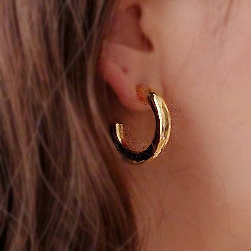 欧美时尚百搭素圈圆圈hoops耳环