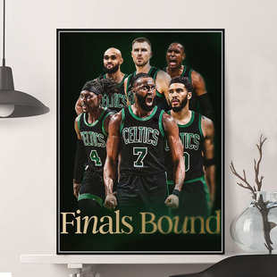 凯尔特人 数字油画diy2024总冠军人物海报治愈手工填色摆件装饰画