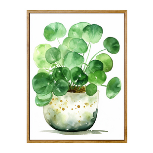 盆栽绿植 数字油画diy静物风景解闷简单手工画涂鸦填色摆件装饰画