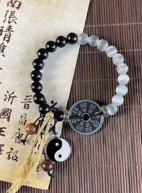 无极双生太极山鬼花钱手链