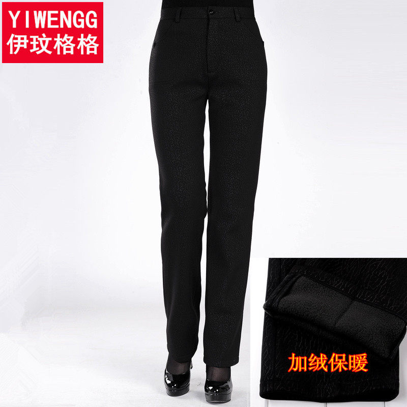 中老年女裤冬装棉裤加绒加厚女妈妈裤子宽松老年人奶奶保暖裤外穿