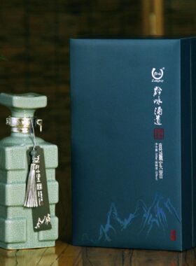 黔咏真藏实窖昆仑500ml贵州酱香型白酒53度坤沙 宴请送礼品 轻奢