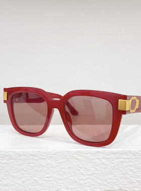 新板材方形太阳眼镜女1690SK时尚遮阳墨镜男旅行防紫外线黑红米白