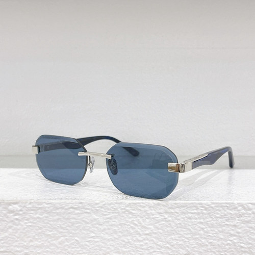 多边形切边无框太阳眼镜女Z074时尚个性遮阳墨镜男防紫外线紫蓝绿