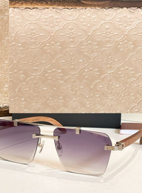 方形无框遮阳墨镜男女款时尚显瘦