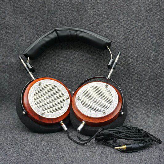头戴式红木耳罩式hifi有线男女大耳机监听通用高音质diy定制mmcx