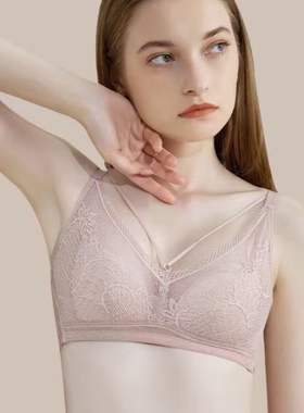 水中花591系列89002法式无钢圈水晶杯文胸 性感蕾丝超薄性感内衣