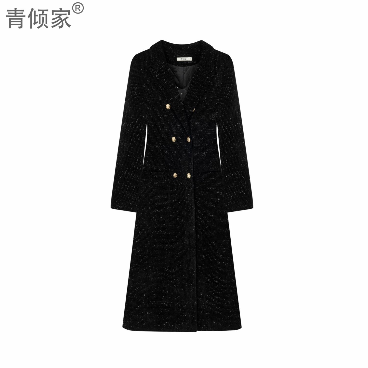 青倾家【雪兆丰年】冬季大衣女新款时尚洋气秋冬高级感加厚外套