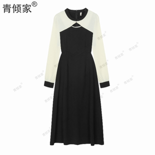 青倾家【秋雨江南】新款吊带裙外搭罩衫国风新中式改良旗袍连衣裙