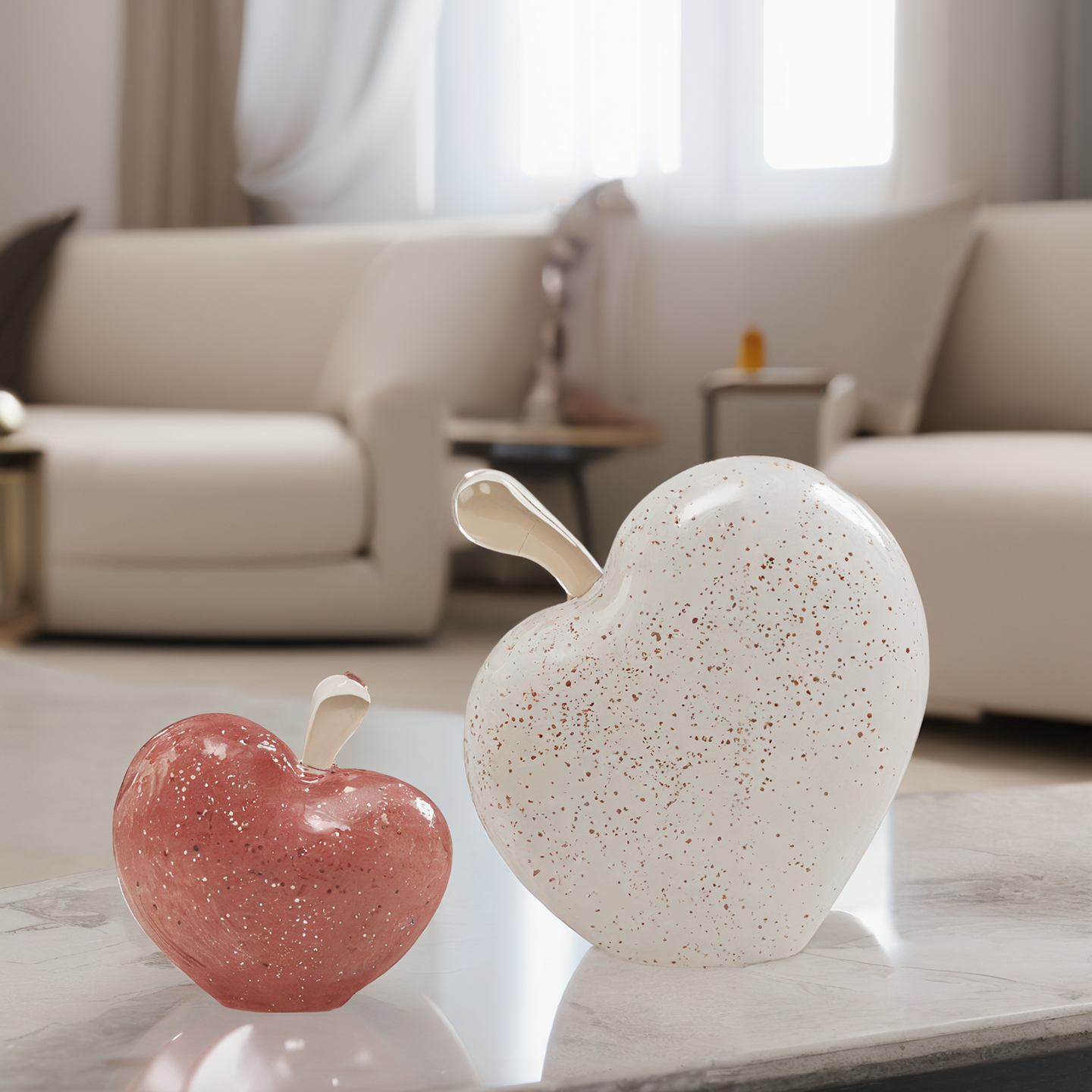 轻奢苹果摆件高级感装饰艺术品