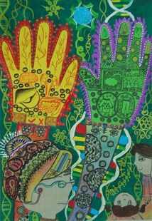 第19届全国青少年科技创新大赛科学幻想绘画 儿童科幻画 美术素材