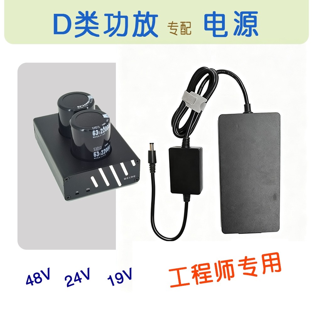3255D类功放48v5a8a低纹波匹配线Hifi电源可配氟西等弦音工作室