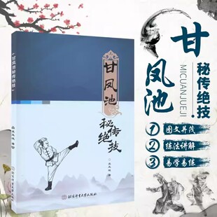 武功书籍 甘凤池秘传绝技武术秘籍袁玉斌 著秘传拳法腿法擒扑法古传暗器功夫全身内外前后左右整壮合一通体浑元软硬兼具强身健体书