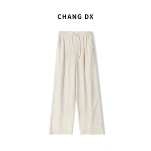 畅家CHANGDX  莱赛尔亚麻休闲阔腿裤073