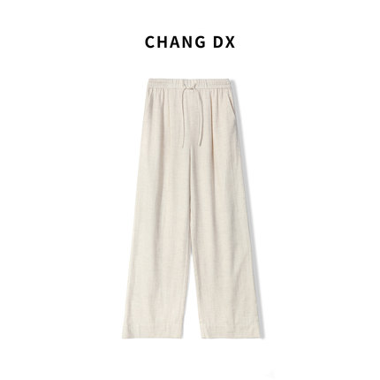 畅家CHANGDX  莱赛尔亚麻休闲阔腿裤073